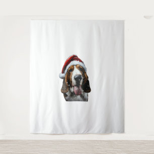 Tapiz Navidades de Basset Hound