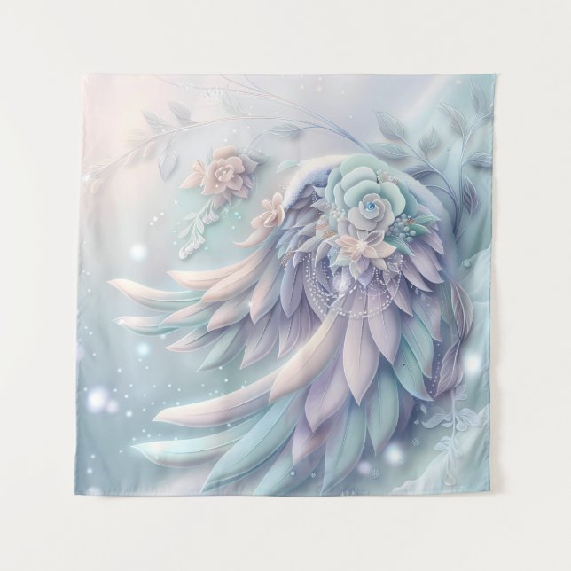 Tapiz Navidades de ensueño Angel Wings Tapestry (Anverso)
