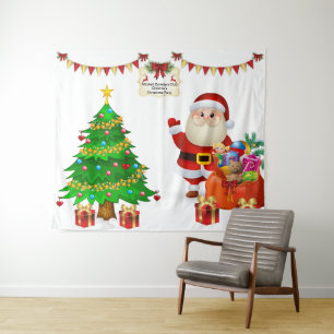 Tapiz Navidades de fondo de selfie fotográfico Personali