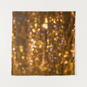 Tapiz Navidades de oro: Antecedentes abstractos desenfoc