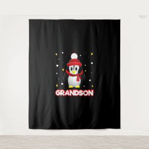 Tapiz Navidades de Pingüino Abuelo Familia Matando Navid