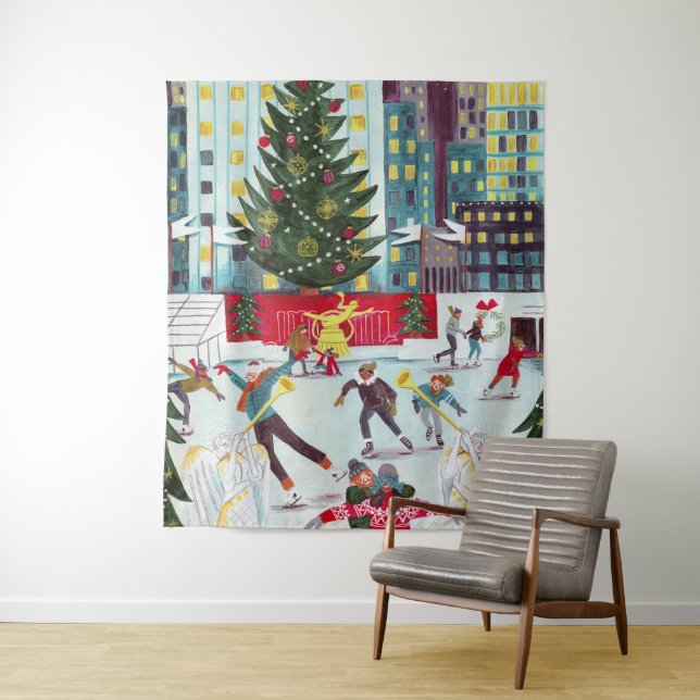 Tapiz Navidades del centro Rockefeller de Nueva York pat (In situ)
