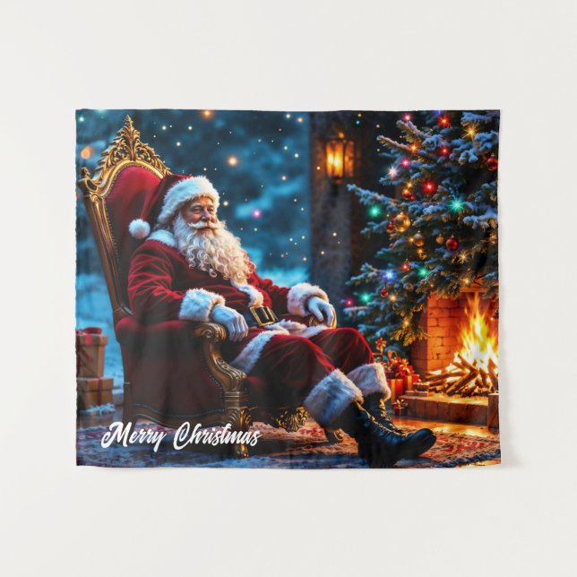 Tapiz Navidades del Polo Norte de Santa Lucía Fantasma (Anverso (horizontal))