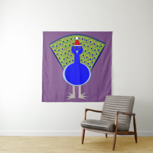 Tapiz Navidades divertidos Peacock