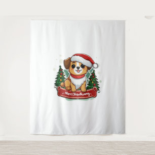 Tapiz Navidades festivos Perro diseño ropa Mascota de va
