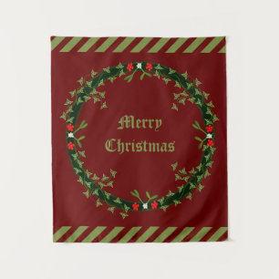 Tapiz Navidades góticos Personalizado Wreath