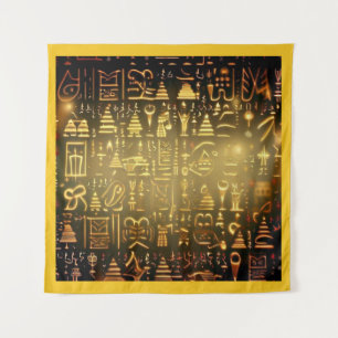 Tapiz Navidades Jeroglíficos Egipcios 2