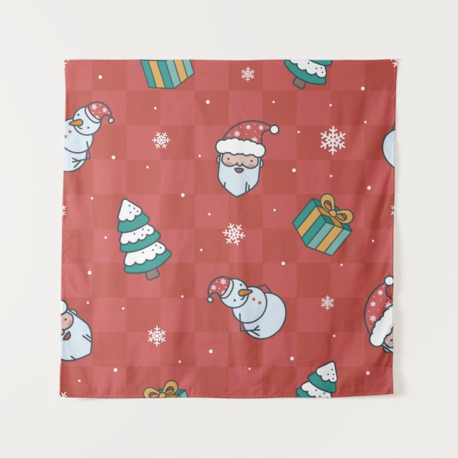 Tapiz Navidades minimalistas: Diseño sin Marea Roja. (Anverso)