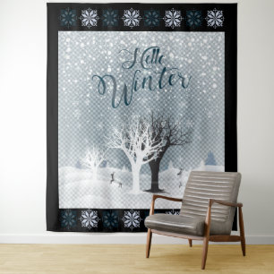 Tapiz Navidades Nocturnos De Hadas Nocturnas Fantasía Se