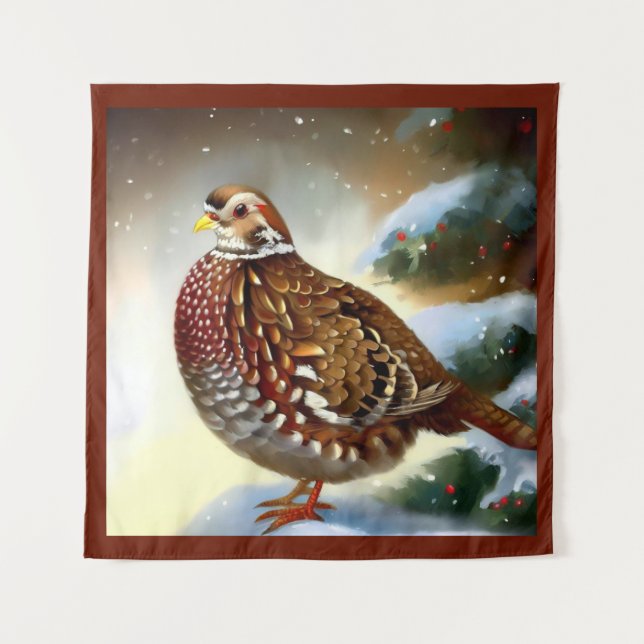 Tapiz Navidades Partridge 1 (Anverso)