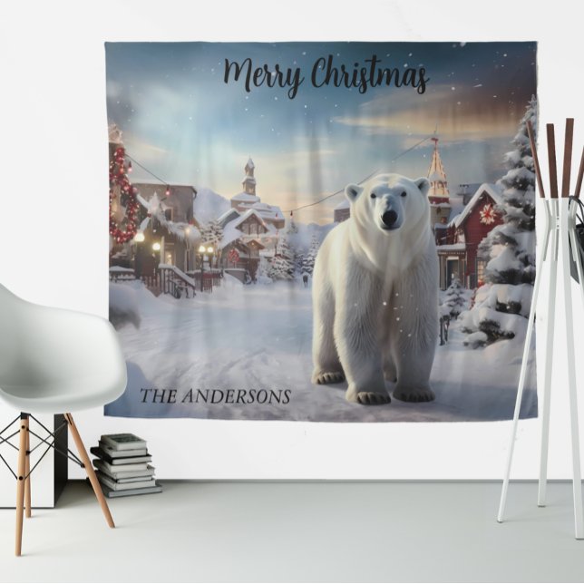Tapiz Navidades Polar Bear Nieve - Fondo fotográfico par (Subido por el creador)