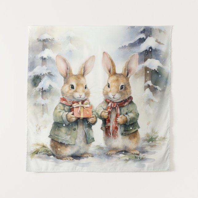 Tapiz Navidades Rabbit Tapestry (Anverso)
