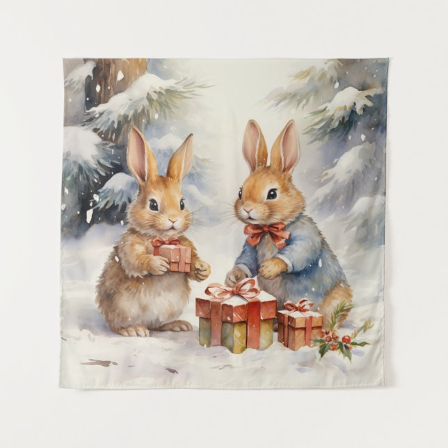 Tapiz Navidades Rabbit Tapestry (Anverso)