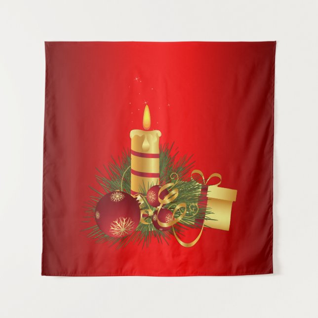 Tapiz Navidades rojos (Anverso)