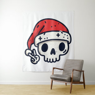 Tapiz Navidades Skeleton Santa
