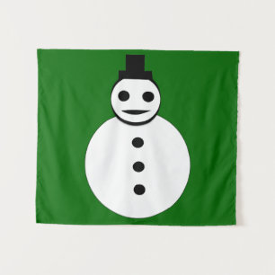 Tapiz Navidades sonrientes Snowman