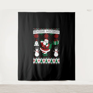 Tapiz Navidades Suéter feo Kenosha Wisconsin