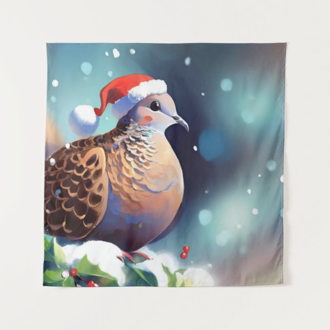 Tapiz Navidades Turtle Dove 2 (Anverso)
