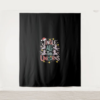 Tapiz Navidades Unicornios Cantan Todo El Escuadrón De U