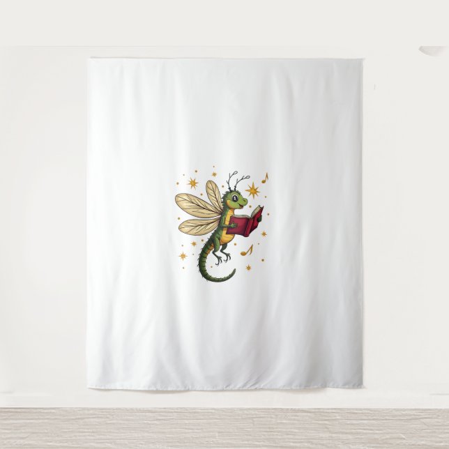 Tapiz Navidades Wreath Dragonfly (Anverso)