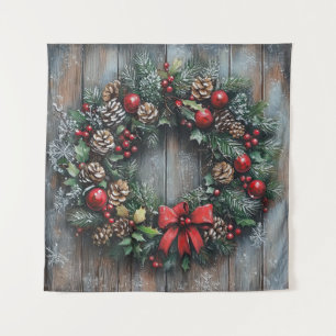 Tapiz Navidades Wreath Tapestry