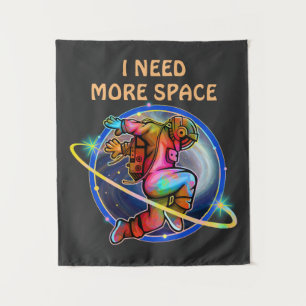 TAPIZ NECESITO MÁS ESPACIO ASTRONAUTA GALAXIA PERSONALIZ