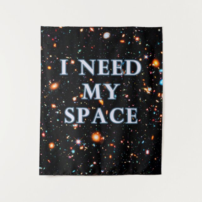 Tapiz Necesito mi espacio mediano (Anverso)