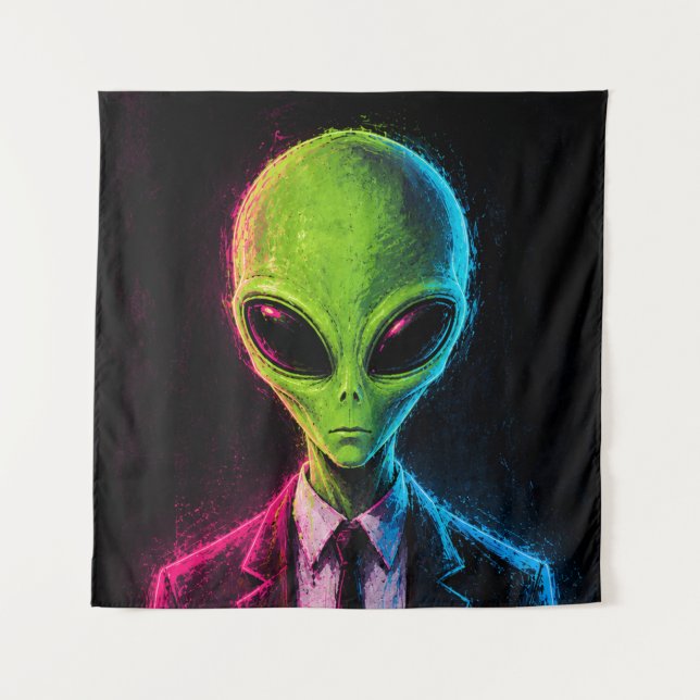 Tapiz Negocio Alien (Anverso)
