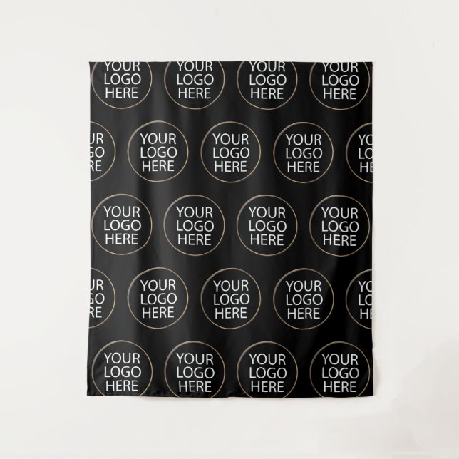 Tapiz Negra de logotipo profesional de empresa Personali (Anverso)
