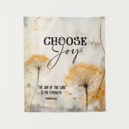 Tapiz Nehemías 8:10 Alegría del Señor Biblia Dandelion