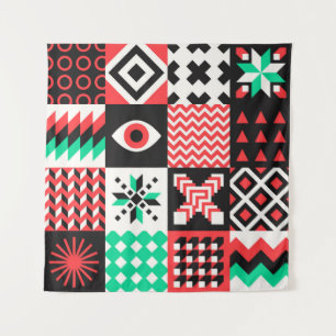 Tapiz NEO GEO. Diseño gráfico de patrones geométricos