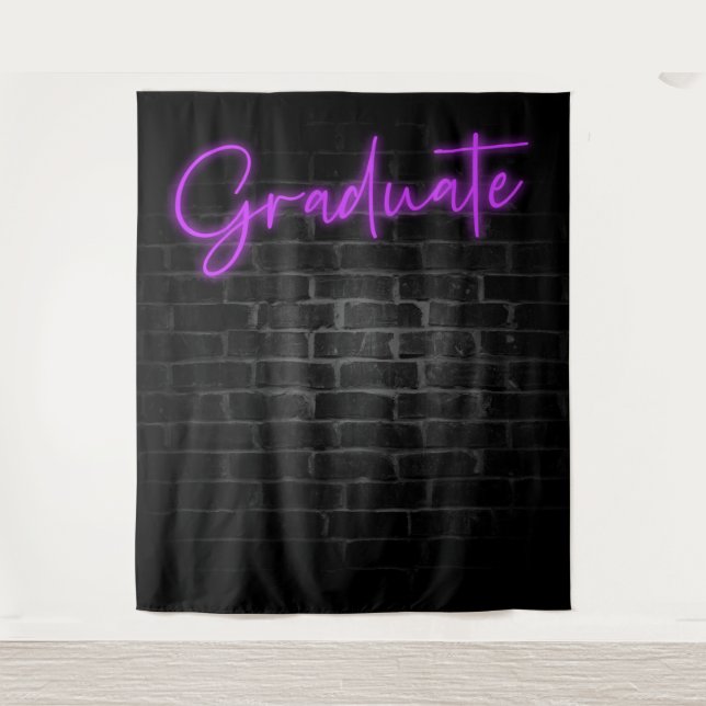 Tapiz Neon Purple Glow Light | Grad Fiesta Photo Booth (Anverso)