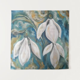 Tapiz Nevadas en el jardín esmeralda