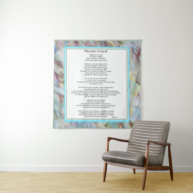 Tapiz Nicene Creed Tapestry Christian Prayer Wall Decora (In situ)