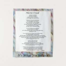 Tapiz Nicene Creed Tapestry Decoración Cristiana
