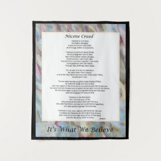 Tapiz Nicene Creed Tapestry Decoración Cristiana Credo