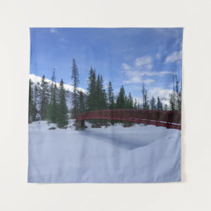 Tapiz Nieve En El Río Simpson Trailhead Río Kootenay