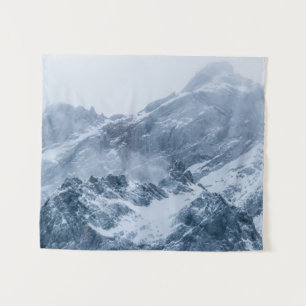 Tapiz Nieve y niebla de las montañas