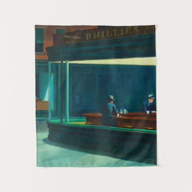 Tapiz Nighthawks Edward Hopper (Anverso)