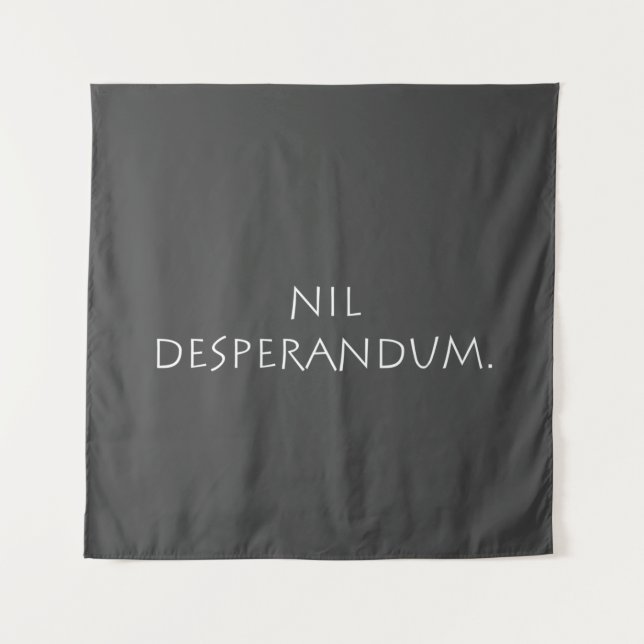 Tapiz Nil Desperandum (Anverso)