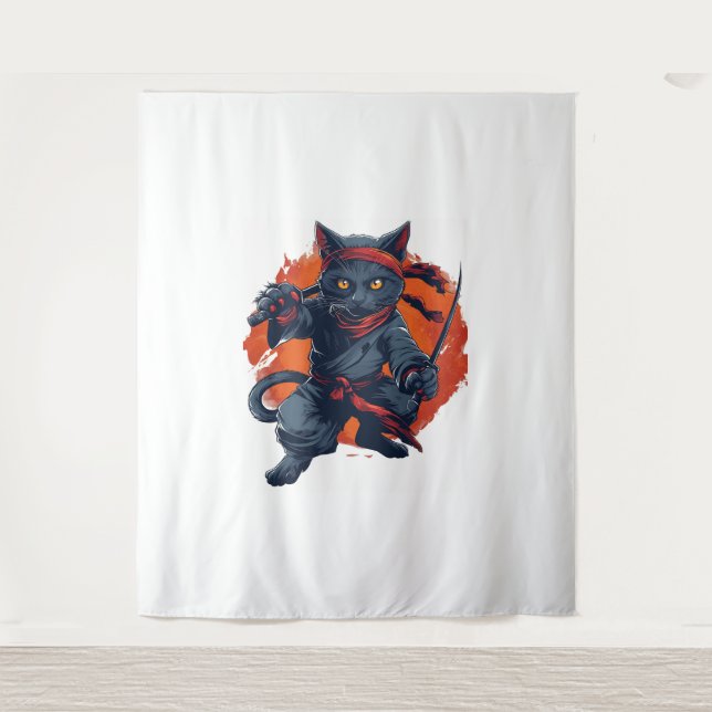 Tapiz Ninja Cat Stealth (Anverso)