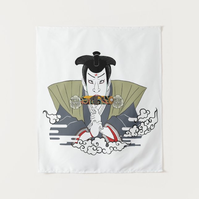 Tapiz Ninja Ukiyo-e Art (Anverso)