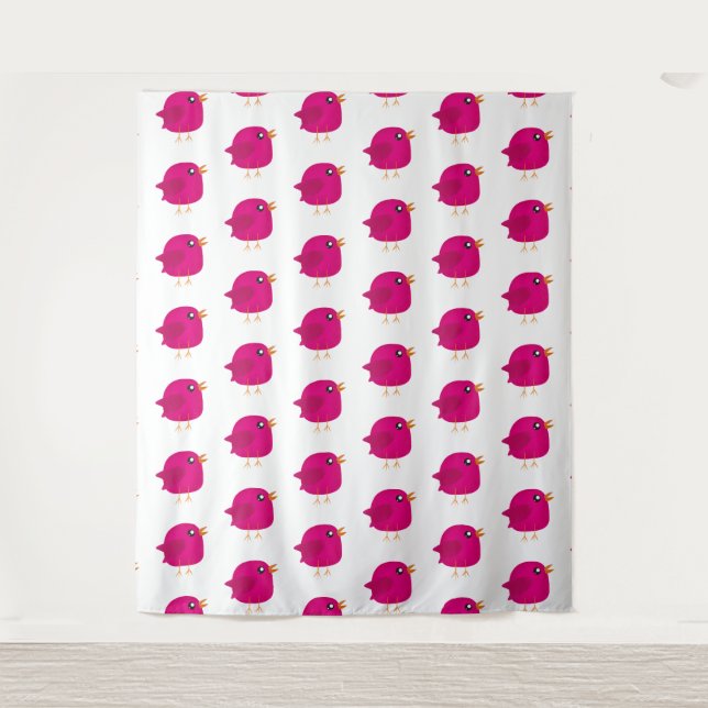 Tapiz Niños adorables pájaros (Anverso)