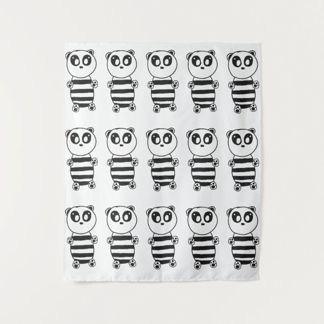 Tapiz Niños Panda (Anverso)
