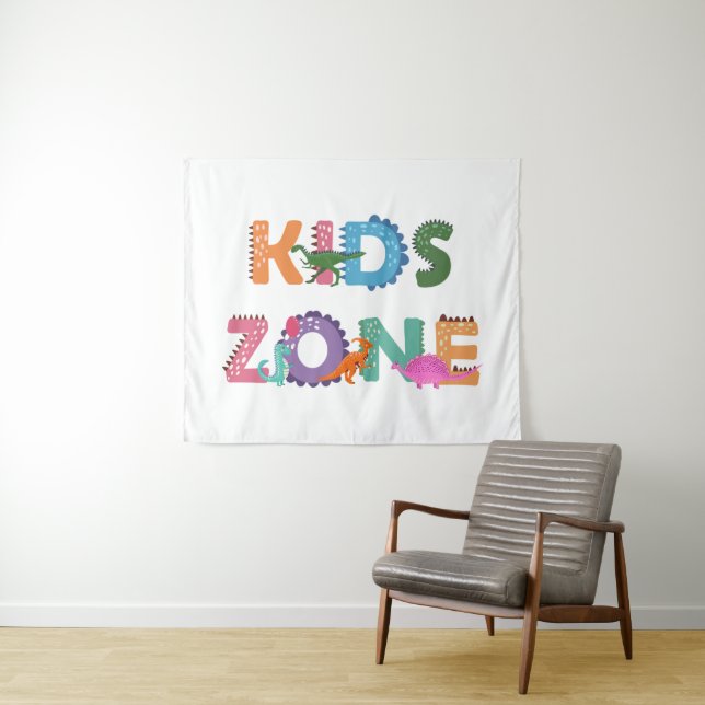 Tapiz Niños Zona Dinosaurios (In situ (horizontal))