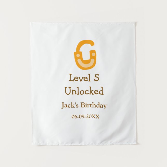 Tapiz Nivel 5 desbloqueado cerradura naranja marrón feli (Anverso)