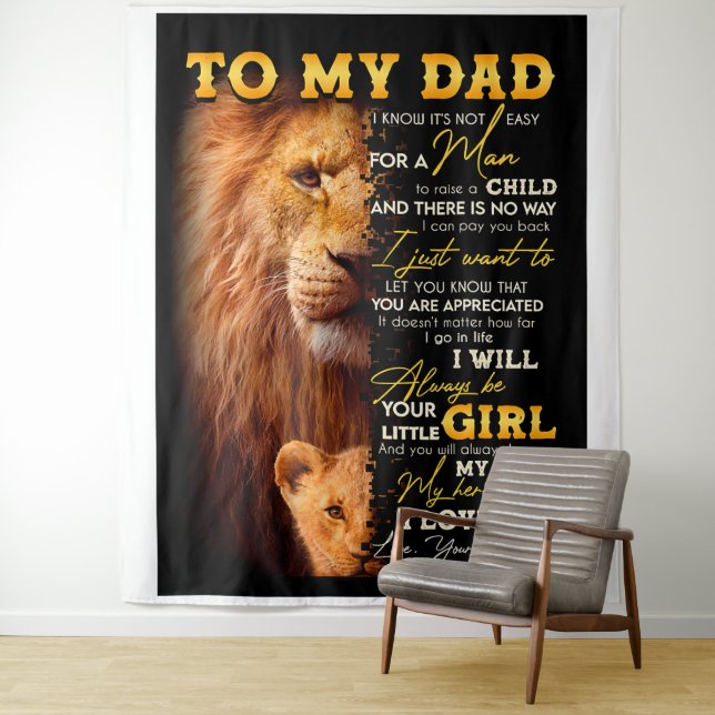 Tapiz No es fácil para un hombre criar a un niño - para  (In situ)