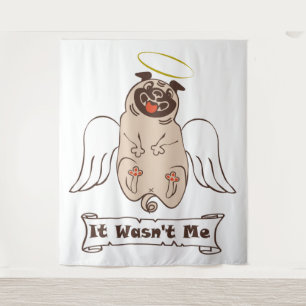 Tapiz No fue una cita graciosa de ángel pug de mí