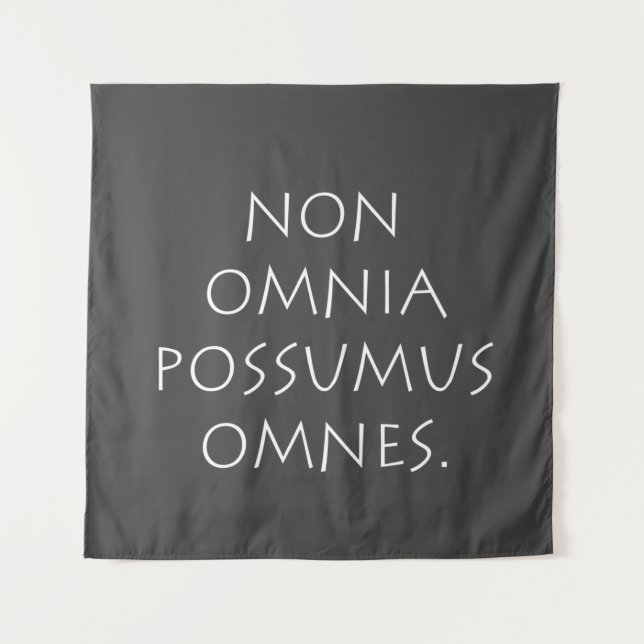 Tapiz No Omnia Possumus Omnes (Anverso)