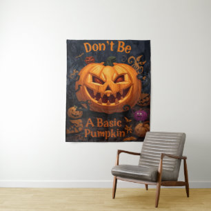 Tapiz No seas una calabaza básica, Halloween es gracioso